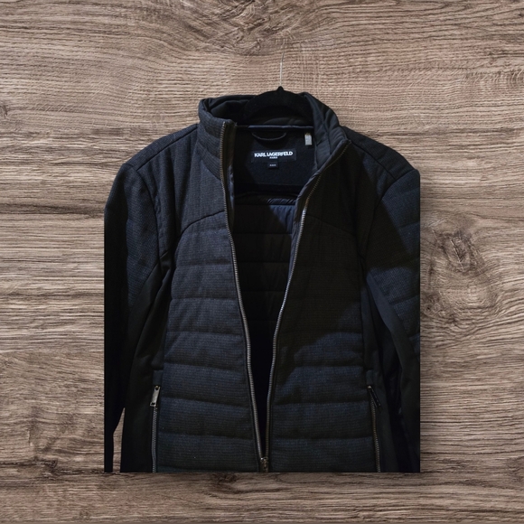 KARL LARGERFEL Gray Quilted Jacket - Picture 3 of 4